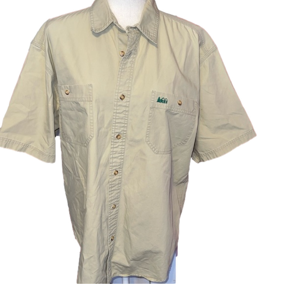 Vintage REI Button Cotton  Shirt L